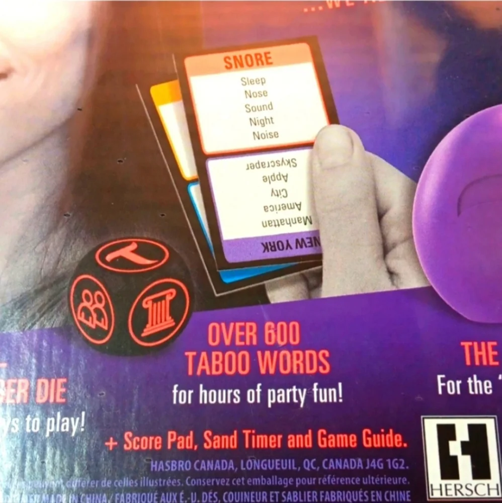 Hasbro Taboo, The Game of Unspeakable Fun! | Ages 13+ | Unopened